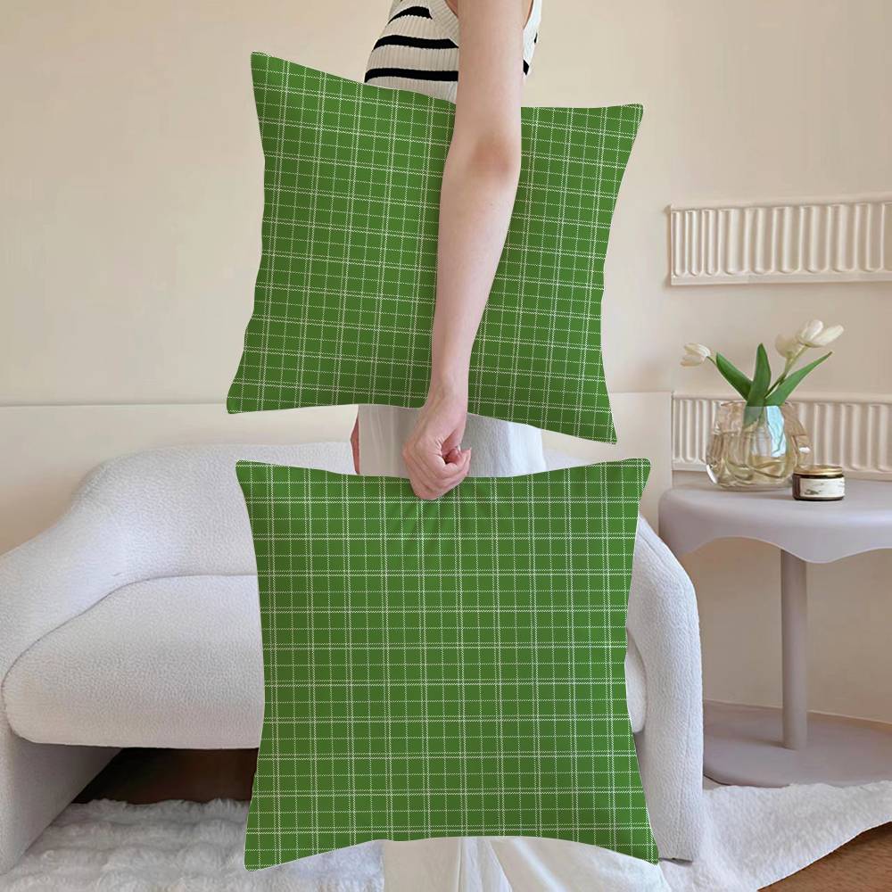 Weihnachts Rentier Kissenbezug Sofa und Wohnzimmer Dekorative Kissenbezüge Staubdicht und Milbendicht Unsichtbarer Reißverschluss