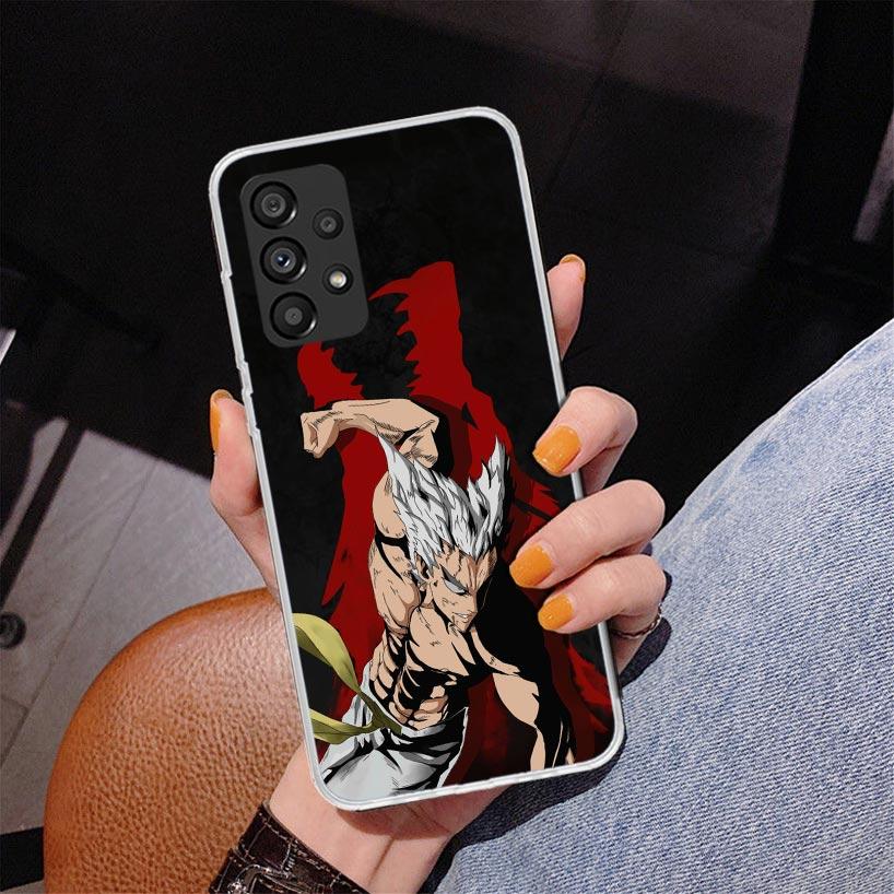 One P-Punch-Man Garou Phone Case For Samsung Galaxy A52 A32 A22 A12 A51 A31 A50S A30S A20S A10S Note 20 Ultra 10 Plus S10 A72 A7