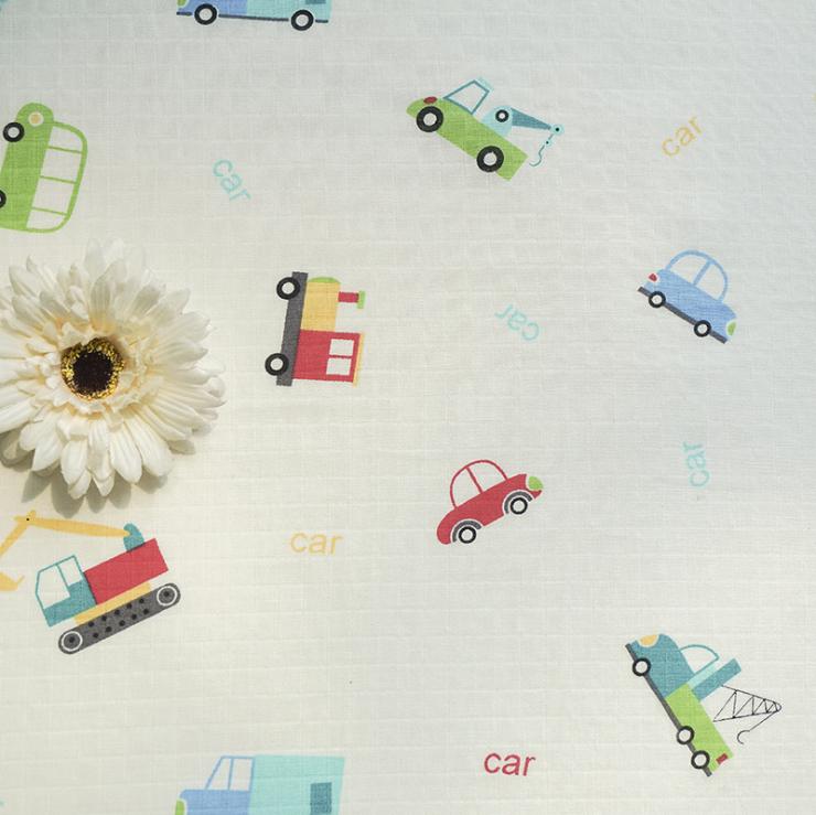 Children s 100% Cotton Gauze Voile Fabric Jacquard Woven Double-Layered 125gsm XNZ20-066 Printed Muslin Shirts Soft Home Decor