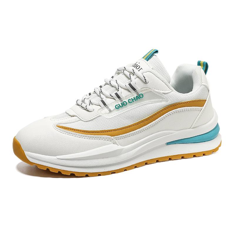 

Новые дышащие спортивные кроссовки из сетки для бега, чтобы усилить тренд на нескользящую повседневную обувь для студентов, мужские кроссовки на шнуровке 45