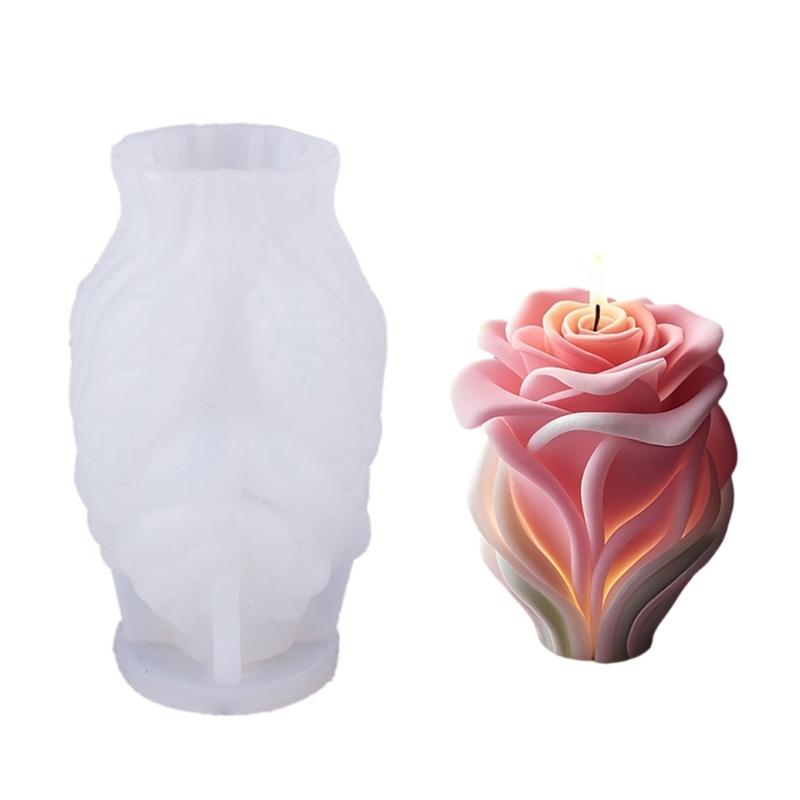 Hand Holding Flower Silicones Mould 3D Flower Candle Molds Casting Mould Epoxy Resin Molds Plasters Molds