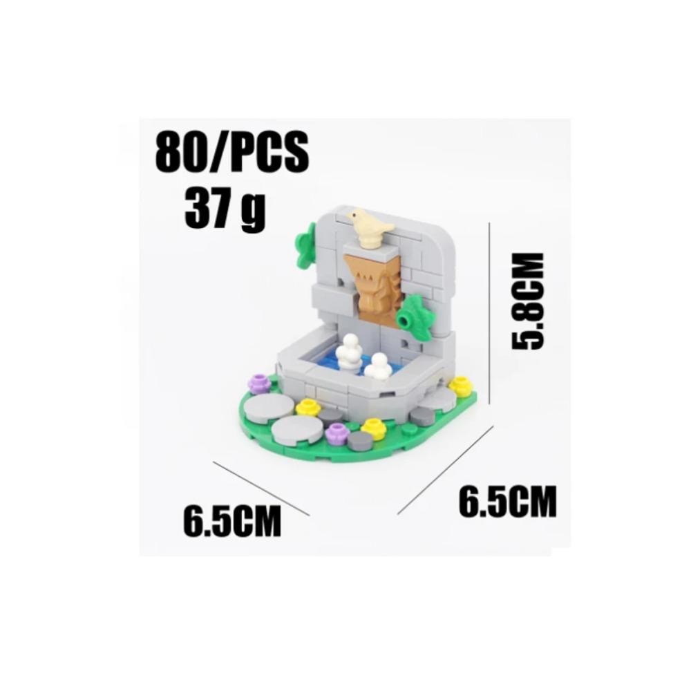 MOC Medieval Building Blocks Set Accessories Smithy Bedroom Table Bar Furniture Kitchen Assembly Boy Toy Mini Bricks K027 DIY