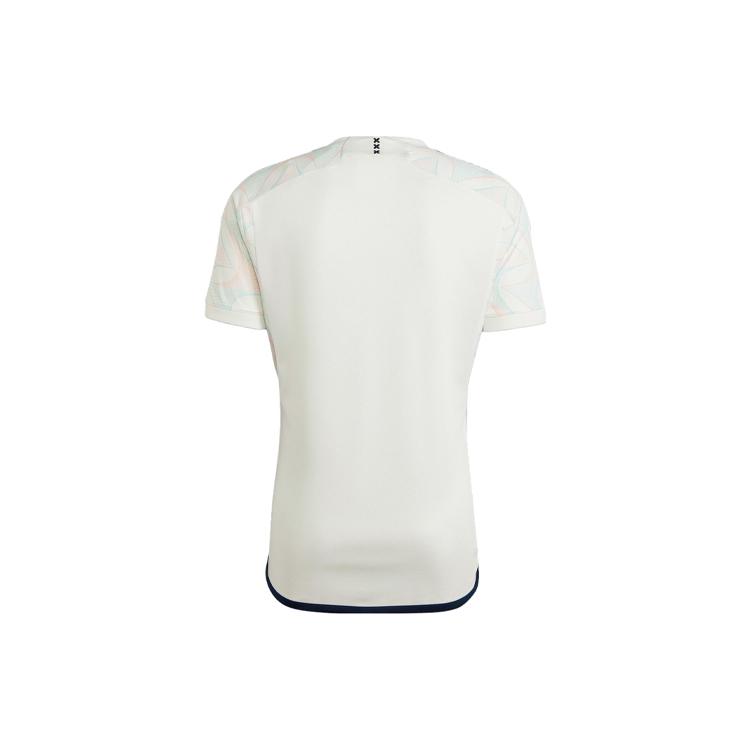 Adidas Ajax Amsterdam Soccer Jerseys Men's Bright White Moderate Straight Fit HZ7717