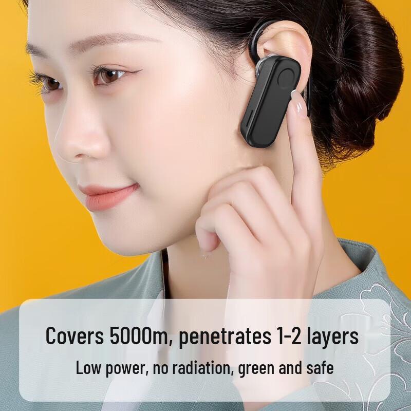 OUXING D1 Mini Ear-Hook Bluetooth Walkie-Talkie (CN Version)
