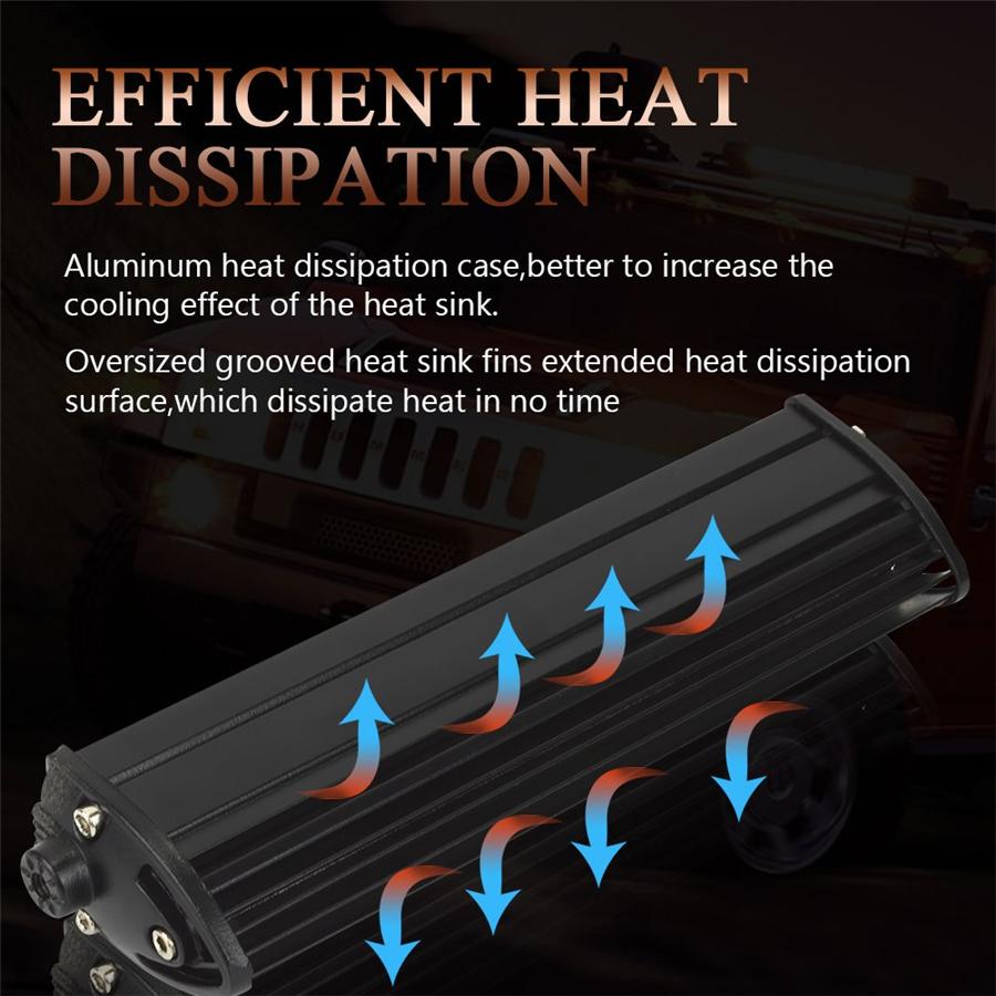 Pair 8'' 120W 12000LM Aluminum Elliptical Spot Beam Slim LED Work Light Bar Single Row Car SUV Off Road Lamps New