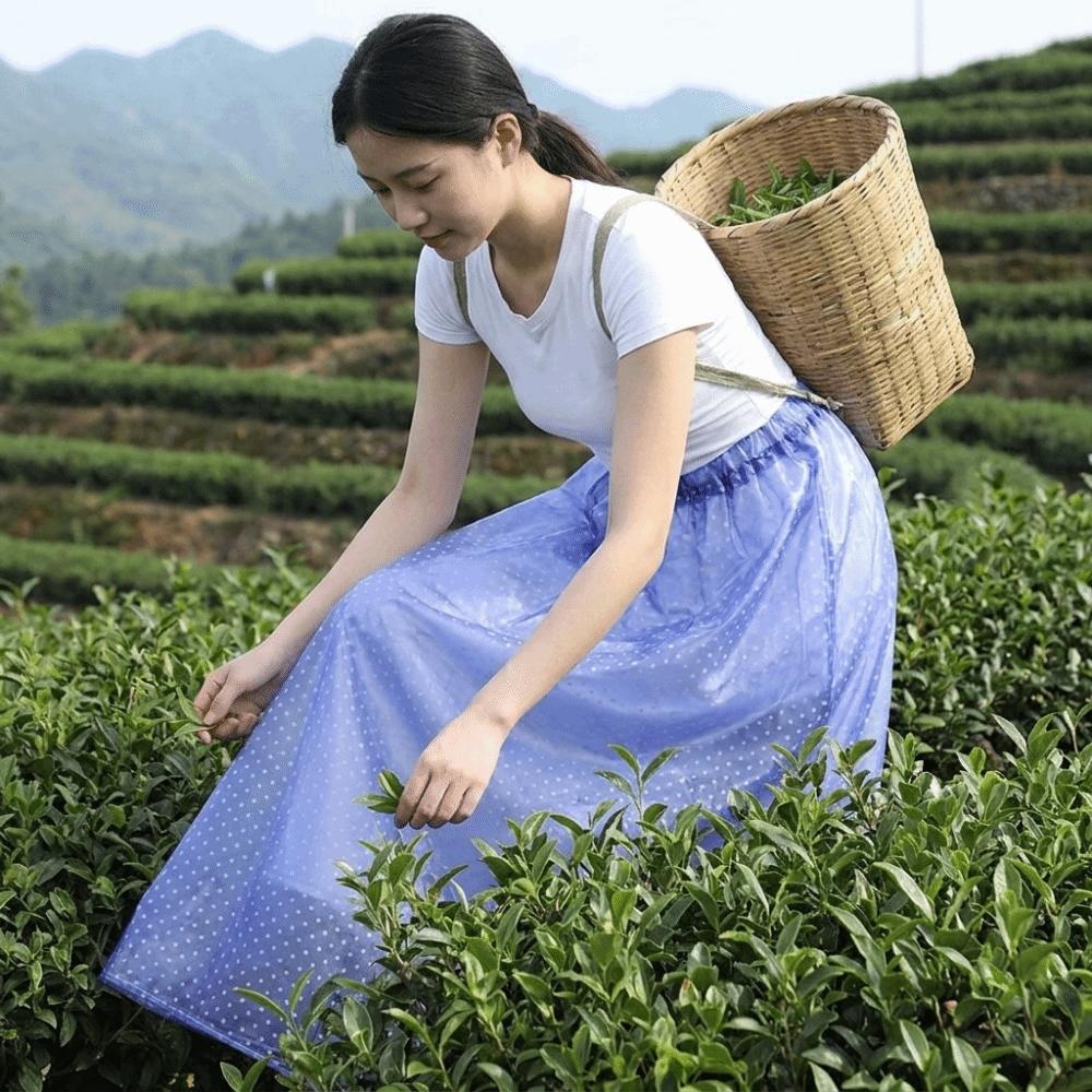 Plastic Waterproof Apron Oil Proof Rainproof Apron Raincoat Cycling Apron Tea Picking