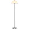 Modern Floor Lamp with Double-Layer Lampshade, in Metal and Acrylic, diameter 35x150 cm, White