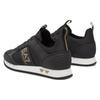 Emporio Armani EA7 Scarpe Sportive Casual Basse con Lacci Logo Ammortizzazione Unisex Sneakers Nero X8X027XK219R659