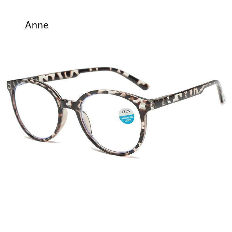 Trendy Clear Lens Round Frame Far Sight Glasses Mirad Color Reading Glasses Anti Blue Light High-definition Presbyopia Glasses