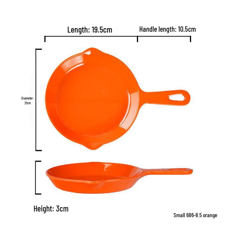 

Melamine Round Serving Plate with Handle