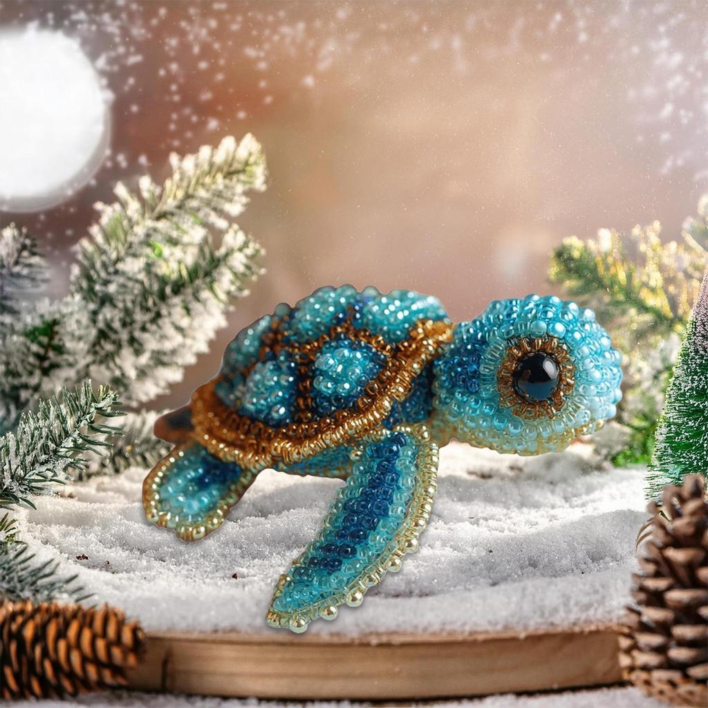 Perlenstickerei-Set Tiere Stickerei-Set für Anfänger 3D-Bastelprojekte Schmuckornamente für Heimdekoration Hobbykurse Feiertag