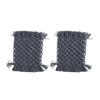 2pcs Crochet Cotton Table Pads Heat Resistant Placemats Colorful Coaster Decorative and Protective Mats for Hot Dishes