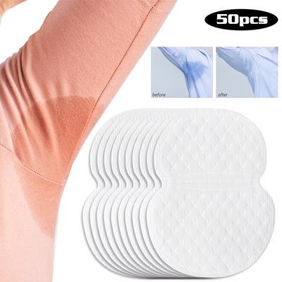 50 Piezas Desechables Axila Axila Almohadillas para el Sudor Pegatinas Escudo Protector Absorbente