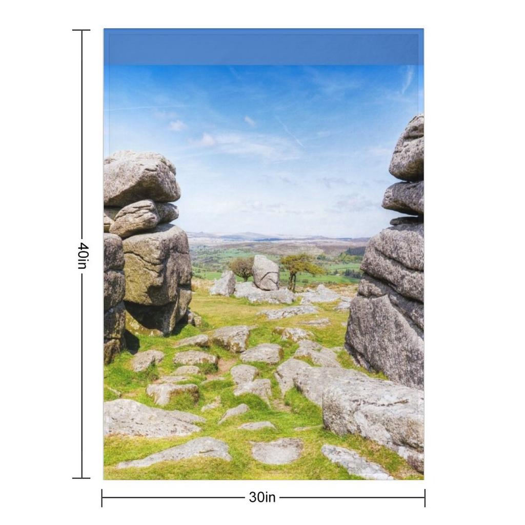 Dartmoor Nationalpark, Devon, UK Überwurfdecke Zottelig Luxus Designerdecken und Extra Große Überwurfdecken