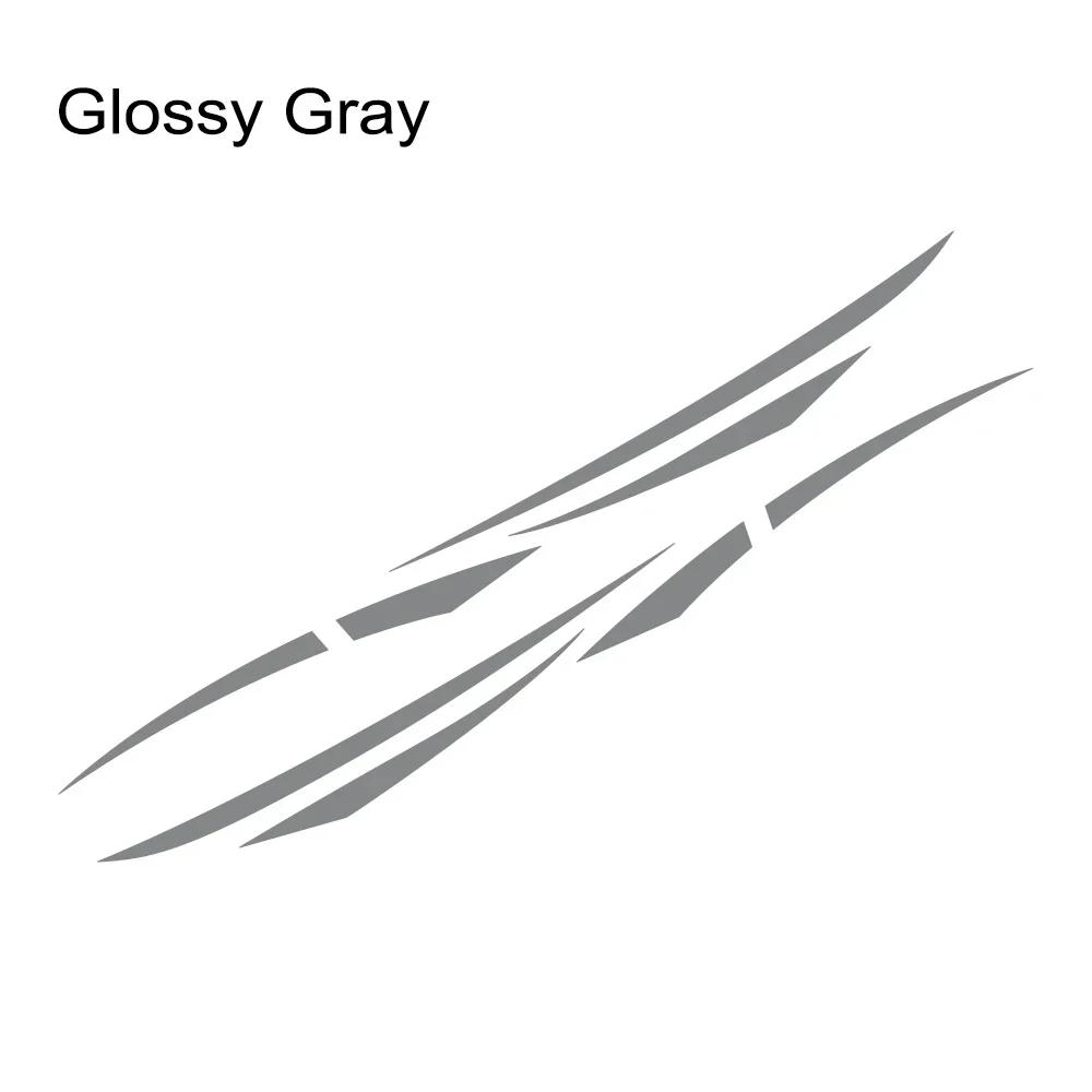 2PCS Car Door Side Skirt Stickers Stripes Styling Vinyl Decals Self-adhesive Auto Body Styling Decoration Stickers Accessories