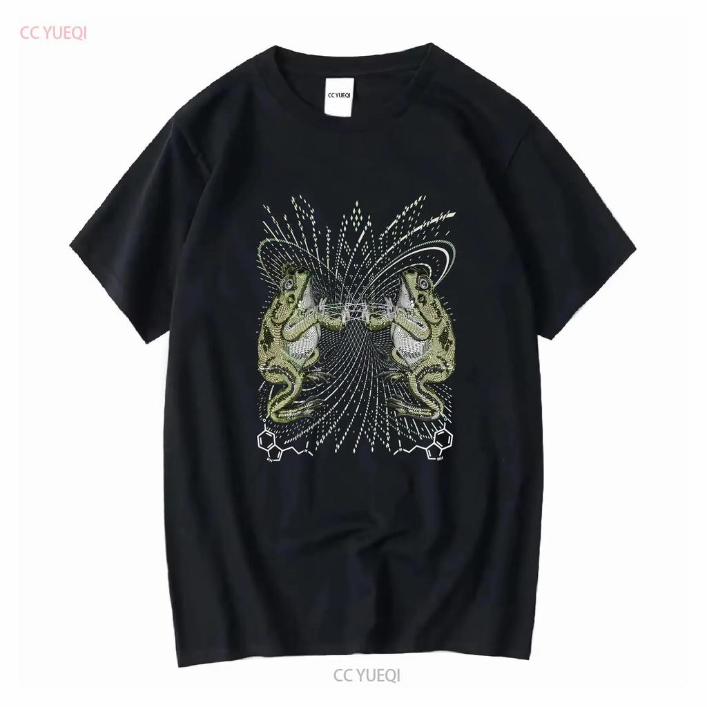 Glowing Bufo Alvarius Psy Trance T Shirt UV Active Goa Festival Psychedelic Tribal Men Screenprinted Art DMT Toad vintage