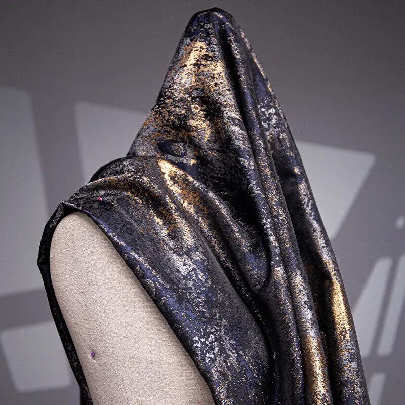 Tissu Satin Jacquard Brocart Doré Brocart Satin Double Face Matériau Pour Couture Robe DIY Cheongsam Hanfu Fournitures Vestimentaires
