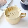 YWDL Cartoon Animal Ceramic Coffee Cup Kids Gift with Lid Mug Couple Coffee Cup Breakfast Milk Mug Porcelain Home Kitchenware