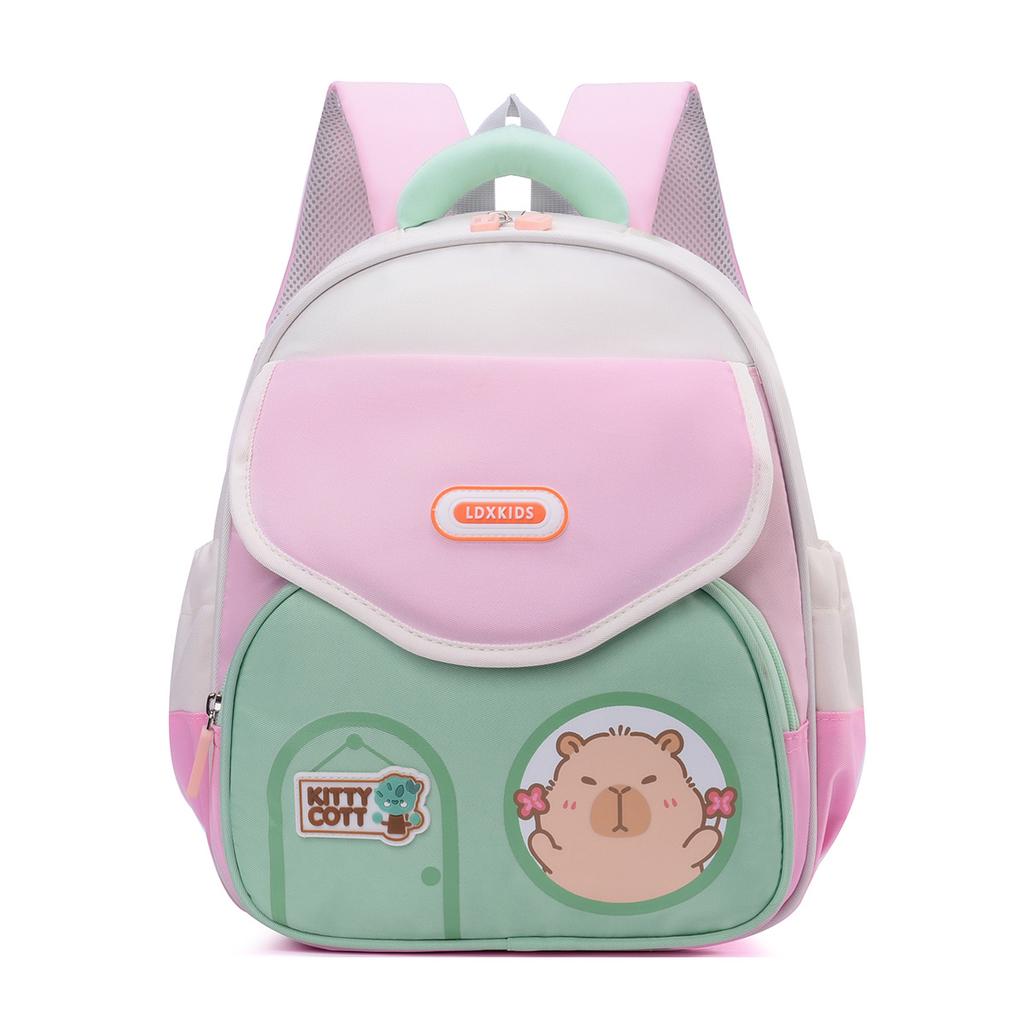 Tornister kreskówkowy torba dziecięca nowy klasa pierwsza kapibara plecak z grzbietem