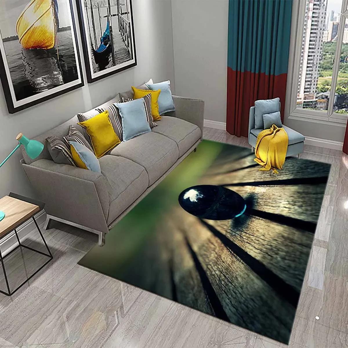 

Yellow Flower Zen Stone Carpet Natural Landscape Rug Floral Floor Mat Doormat Living Room Bedroom Kids Room Decor 40x60cm