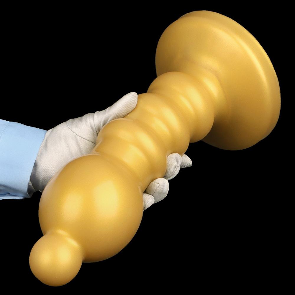 Comprar Dildo Gigante Dourado de Silicone Plug Anal Tamanho Extra Grande  XXL Super Grosso Fisting Brinquedo Sexual para Homens e Mulheres BDSM a  partir de 73