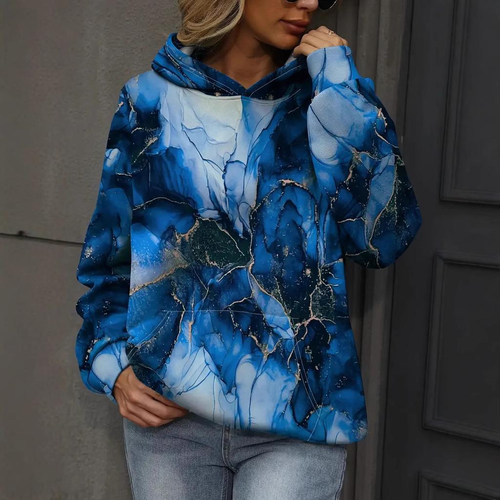 Damen Herbst und Winter 3D-bedruckte Kapuzenpullover & Sweatshirts (Damen)