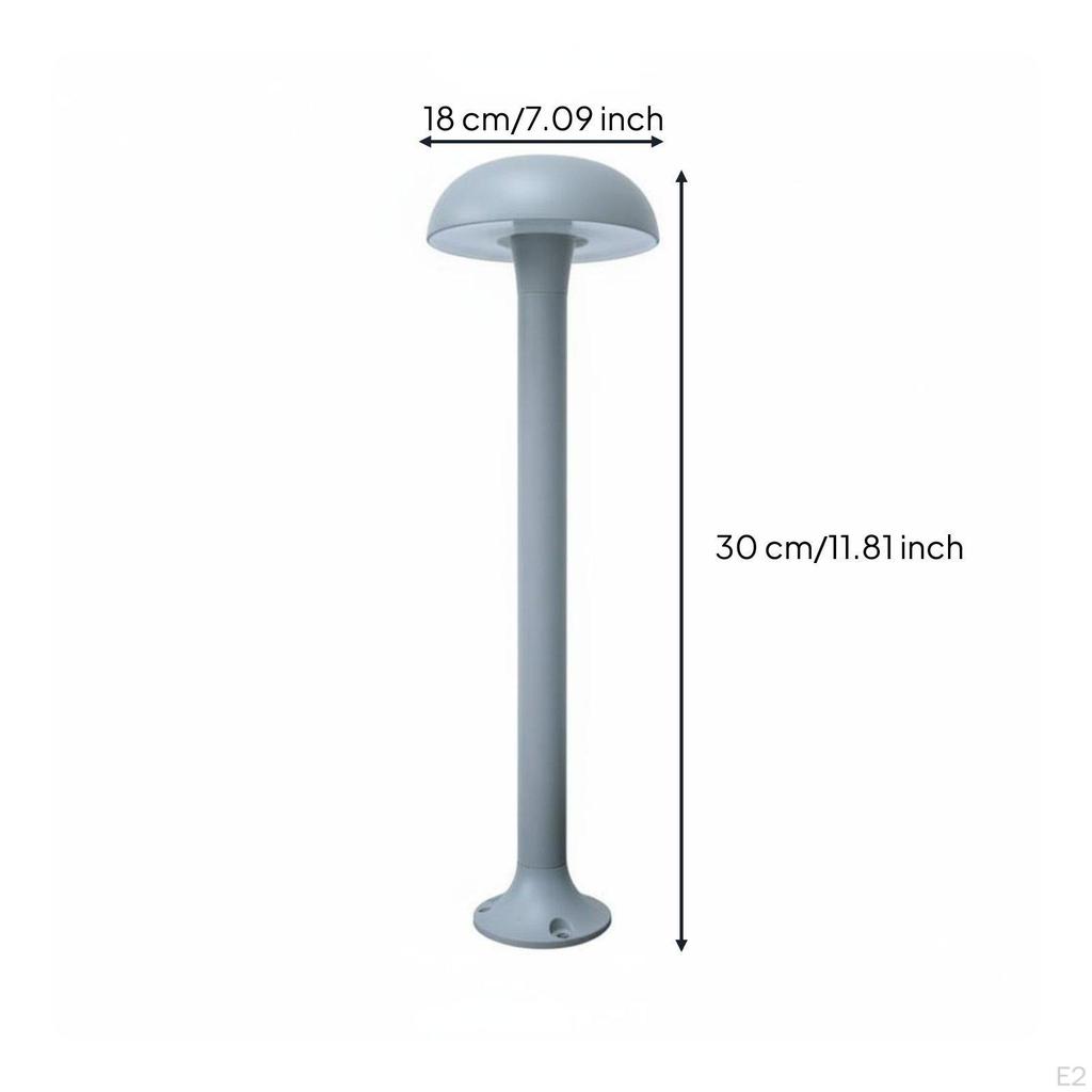 LED Mushroom Lamp Easy Installation Modern Landscape Weatherproof Resistant Outdoor Pathway