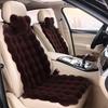 Plush Faux Rabbit Fur Car Seat Cushion: Luxurious Lumbar Support for Autumn and Winter Comfort