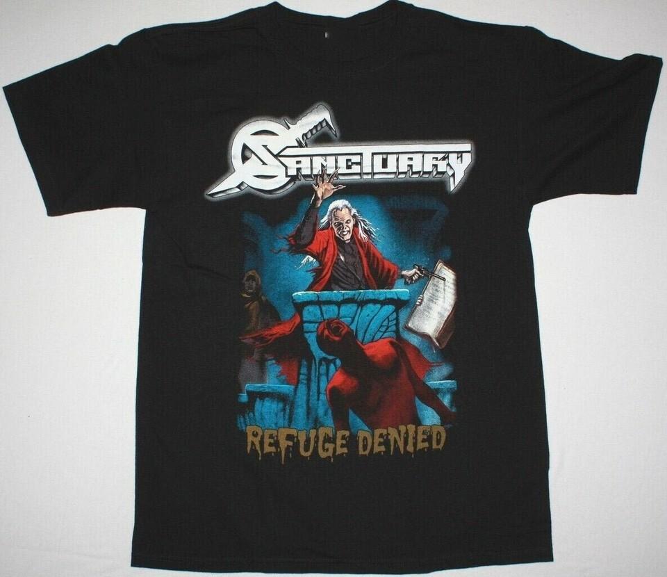 SANCTUARY BAND REFUGE DENIED NEW Rare Black Men S-234XL T-shirt Unisex T-Shirt XXXXL