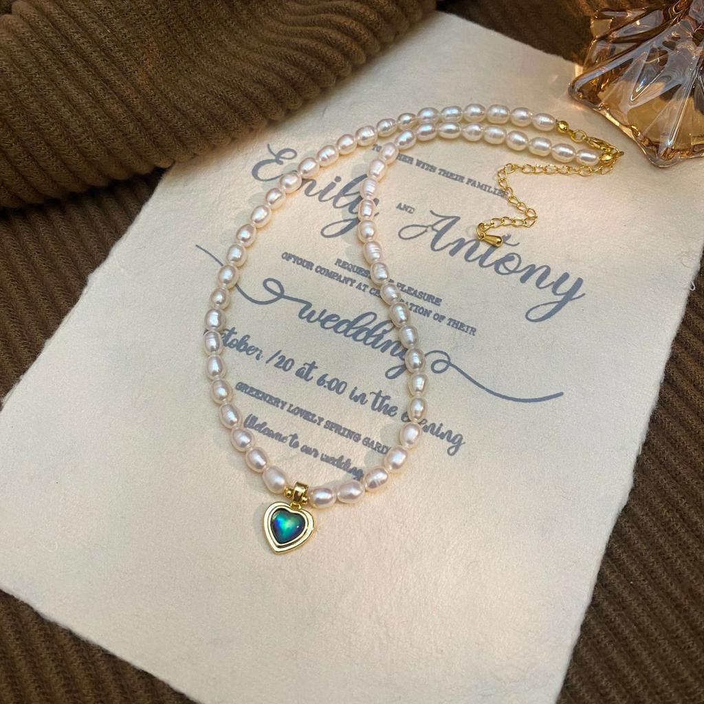 Love Pendant, Natural Necklace, High-end Feel, Light Luxury Temperament, Versatile Collarbone Chain, Neck Chain