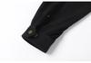 QIYOU 2025 Autumn Unisex Retro Dark Patchwork Double Zipper Workwear Jacket