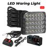 מכונית מנורה מהבהבת מכונית אורות Strobe גריל אורות אזהרה חירום לרכב משאית אופנוע אוניברסלי