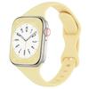 Dünnes Silikonarmband für Apple Watch 40 mm 44 mm 45 mm 41 mm 38 mm 42 mm, einfarbiges Armband für IWatch Serie 1 2 3 4 5 6 SE 7