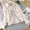 Frauen Sommer Chiffon Hemd Revers Laterne Langarm Shirt Tops 3D Blumen Druck Semi-Sheer Mesh Spleißen Einreiher bluse