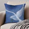 Classical Sacred The Dove Cushion Cover Pillowcase Antidustmite Invisible Zipper Short Plush Sofa Cushion