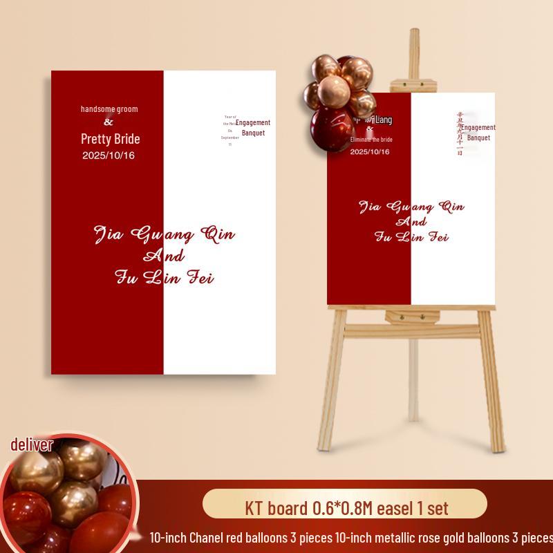 Wedding Ceremony Welcome Sign - Directional KT Board Decor