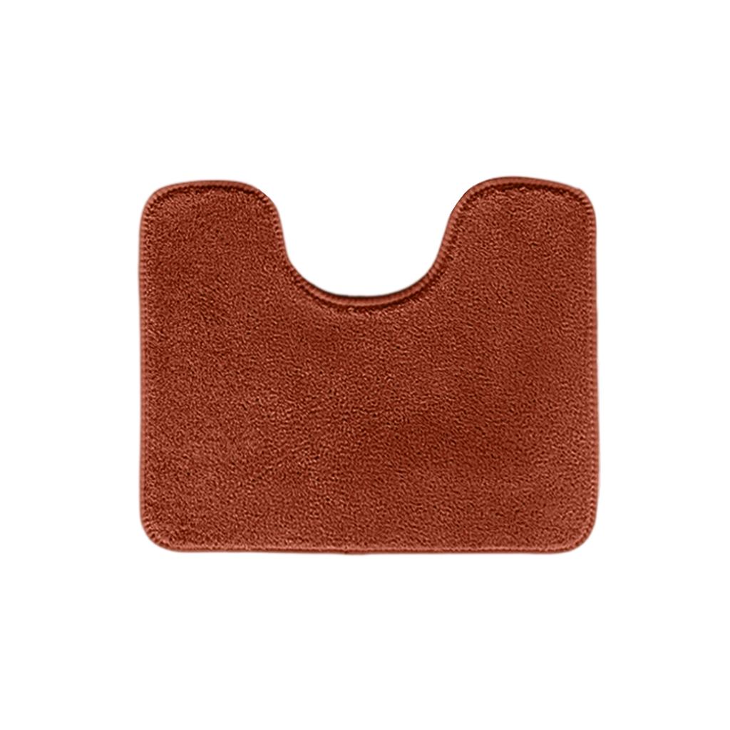 Soft U Shaped Bath Mat Absorbent Microfiber Non Slip Bathroom Rug Contour Toilet Floor Mat Plush Comfort Washable Design