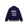 Li Ning Badfive Basketball Series Logo Button Long Sleeve Jacket Men Jacket Blue AJMS109-1