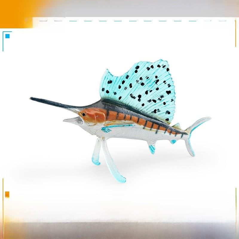 

Ocean Creature Pvc Sculpture Collection With Authentic Marine Fish And Starfish For Home Aquarium Sailfish
