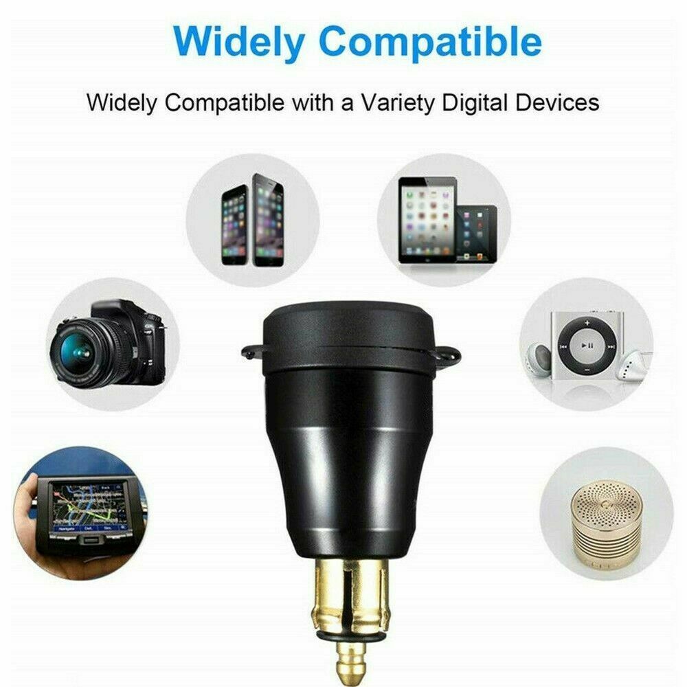 NEW Universal Socket Ducati For BMW QC3.0 USB Quick Charge Plug Car Charger