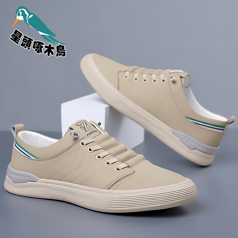 

Spring and summer new men s light luxury breathable casual board shoes soft sole soft surface fashion versatile trendy shoes 44