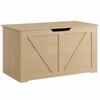 100L Storage Chest w/ Safety Hinge 80 x 40 x 45 cm Nature Wood