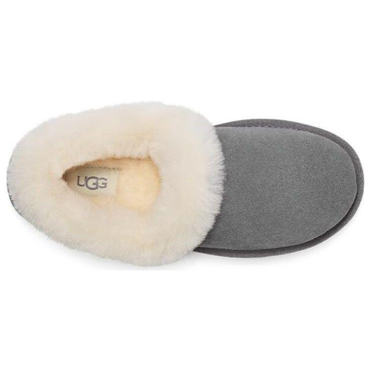 UGG Nita Sheepskin Warm Comfortable Casual Ankle Loafers Women Loafers Lighthouse-Grey 1119002-LGRY