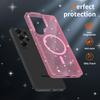 Samsung S26ULTRA/S25ULTRA Glitter Magnetic Transparent Phone Case - Drop-Proof Protective Cover, Premium S26P