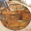 3D Wood Grain Round Area Rug,Circle Carpet Rug for Living Room Bedroom Sofa Cloakroom Decor,Kids Play Non-slip Floor Mat,Pet Mat