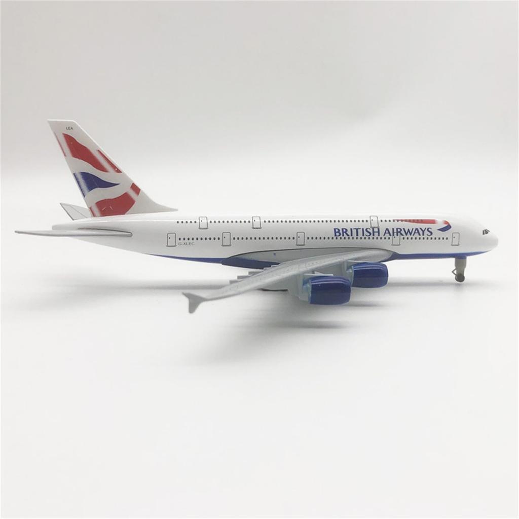 Scale British Airways A380 Airplane Model Alloy Model Diecast Plane High Simulation Model for Collection 1/400