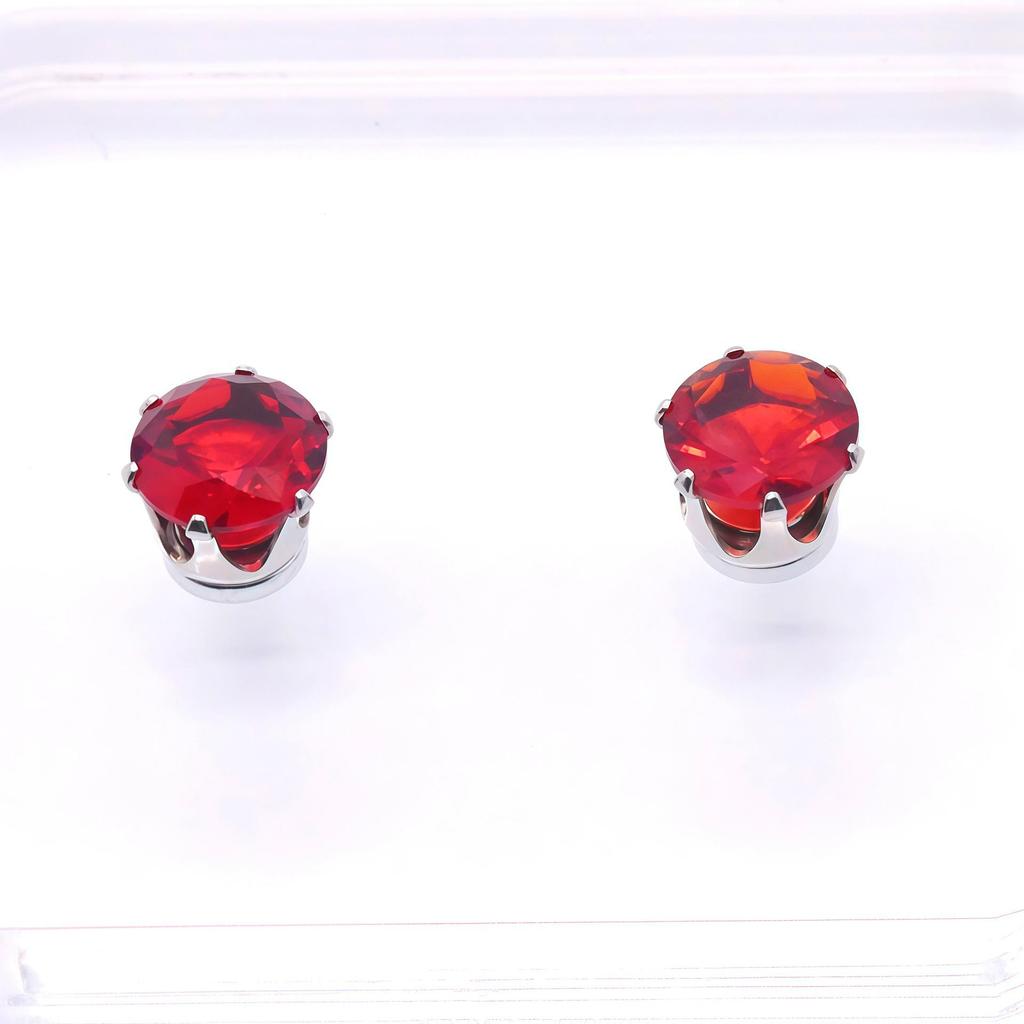 Stainless Steel Zirconia Magnetic Ear Clip - No Piercing Needed, Sparkly Hole-Free Stud for Girls