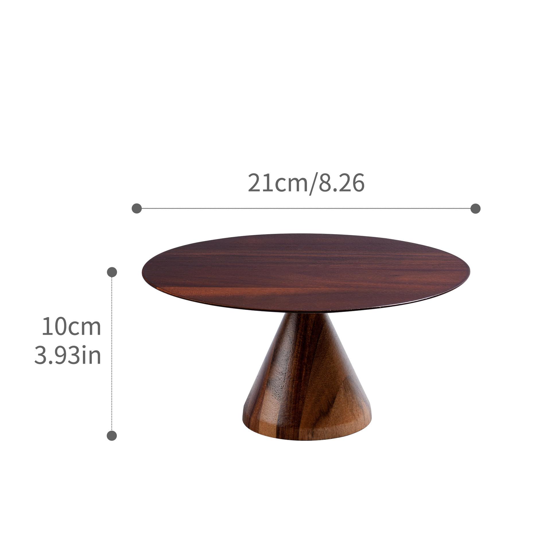 

Acacia Tall Cake Tray Dessert Bread Table Retro Fruit Plate Fruit Inventory Heart Plate Living Room Decoration Plates Trays