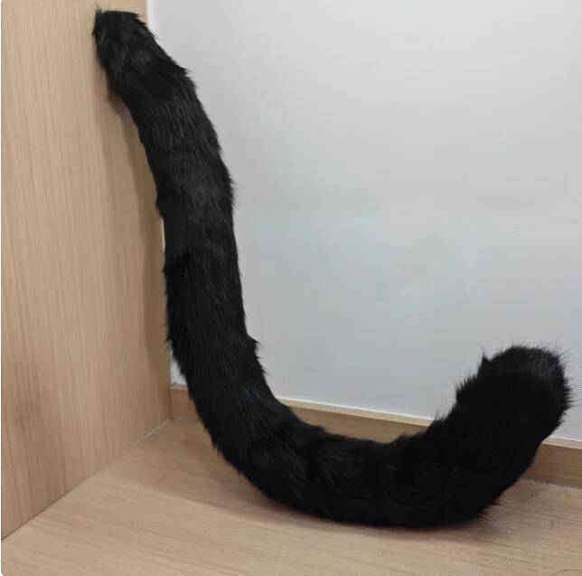 New Hand Made Work Tiger Panthera Leo Black Panther Ears Hairhoop Headwear Tail Custom Made Cosplay Costume Accessories One Size