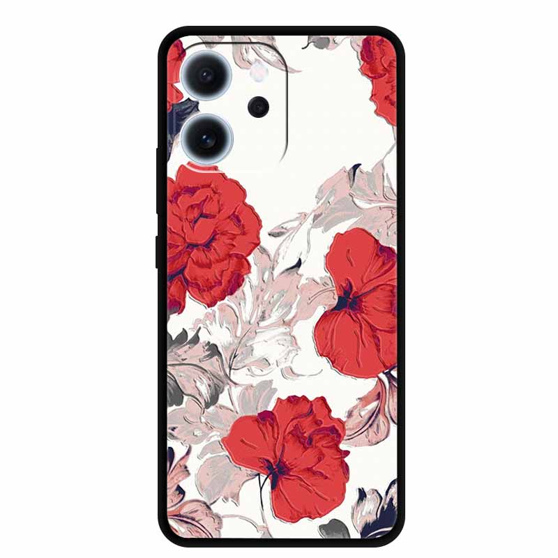3D Flowers Emboss Fundas For OPPO Reno 15F 5G Case Soft Silicone Phone Cases For OPPO Reno 15F Back Covers Shell Coque 6.57"